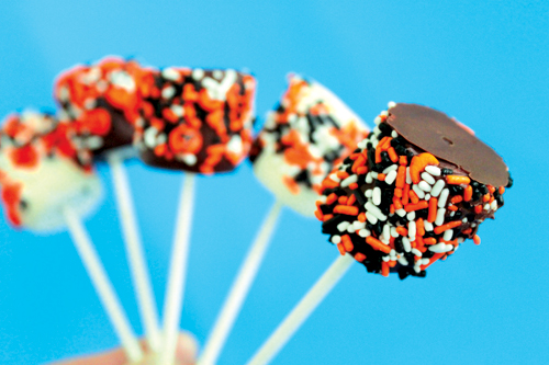 halloween marshmallow pops