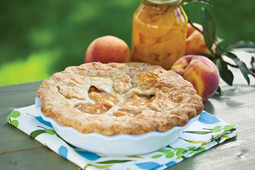 Basil Peach Pie