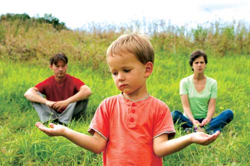Boy with special needs and parenting showing conflict