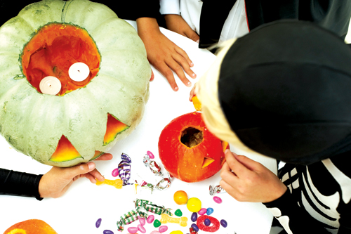 halloween candy trading