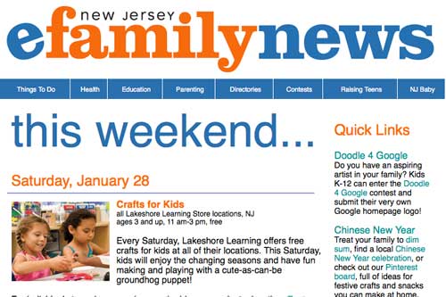 eFamilyNews: Things to Do in NJ