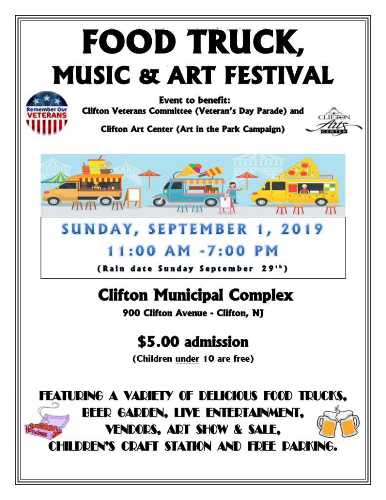 Clifton Food Truck, Music & Art Festival NJ Family