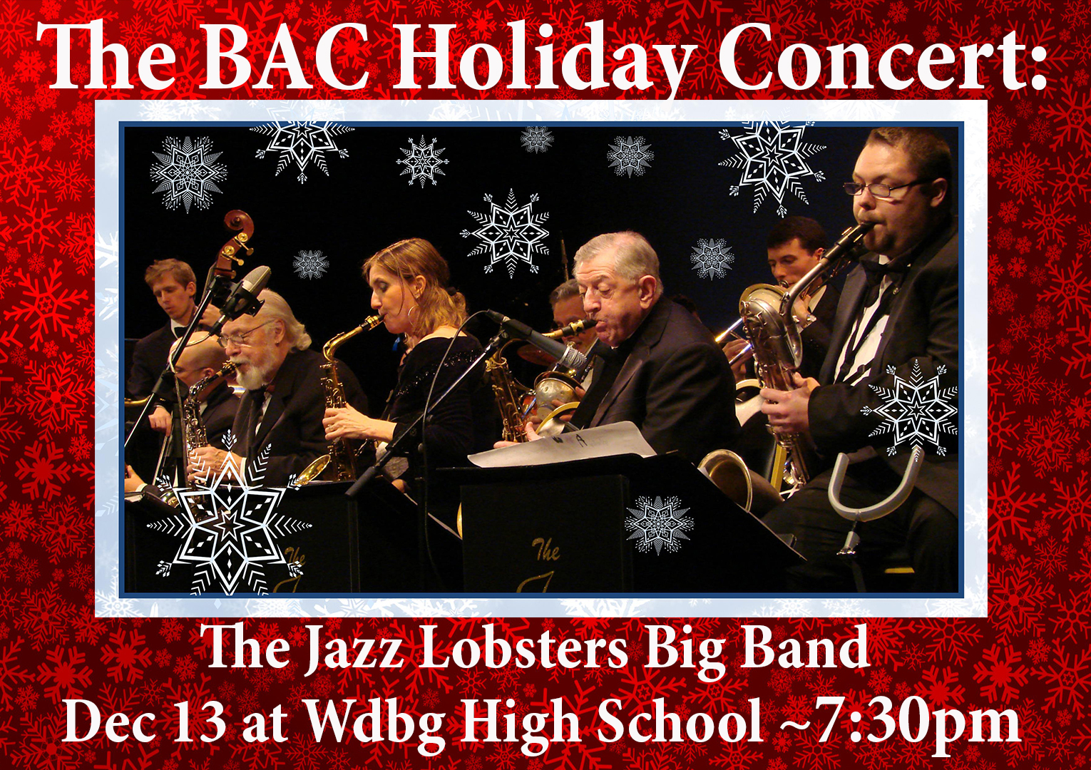 The Barron Arts Center’s Annual Holiday Concert Featuring “The Jazz