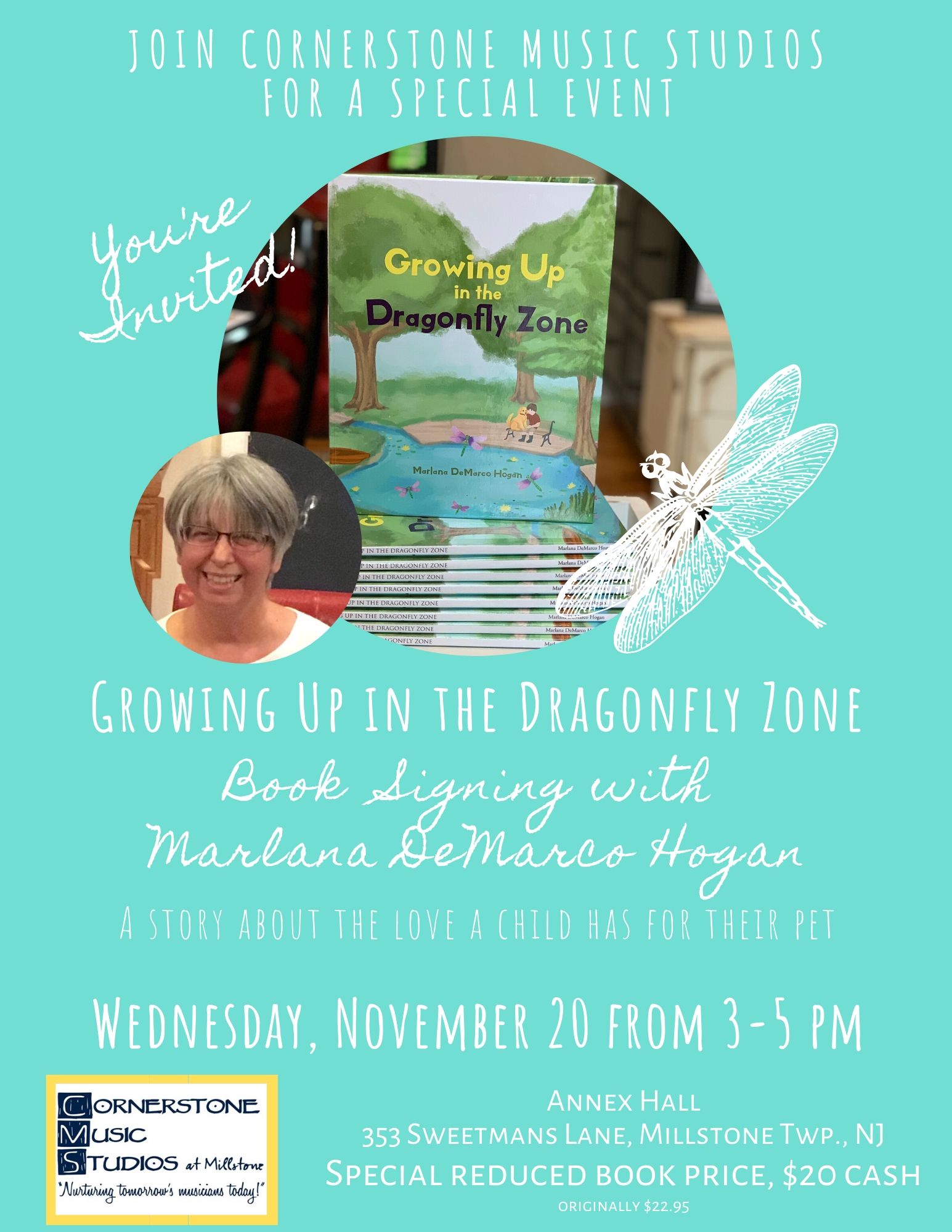 Growing Up in the Dragonfly Zone Book Signing NJ Family