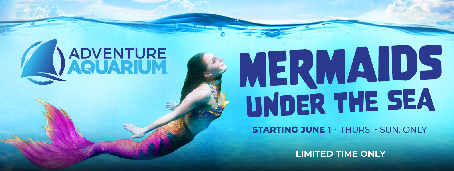 Mermaids at Adventure Aquarium NJ Family