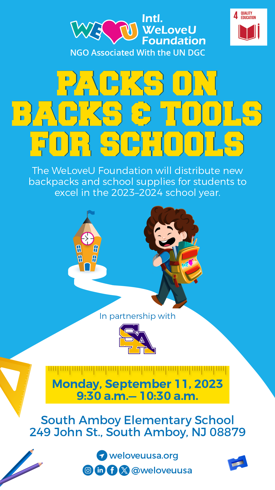 South Amboy School Supply Drive NJ Family