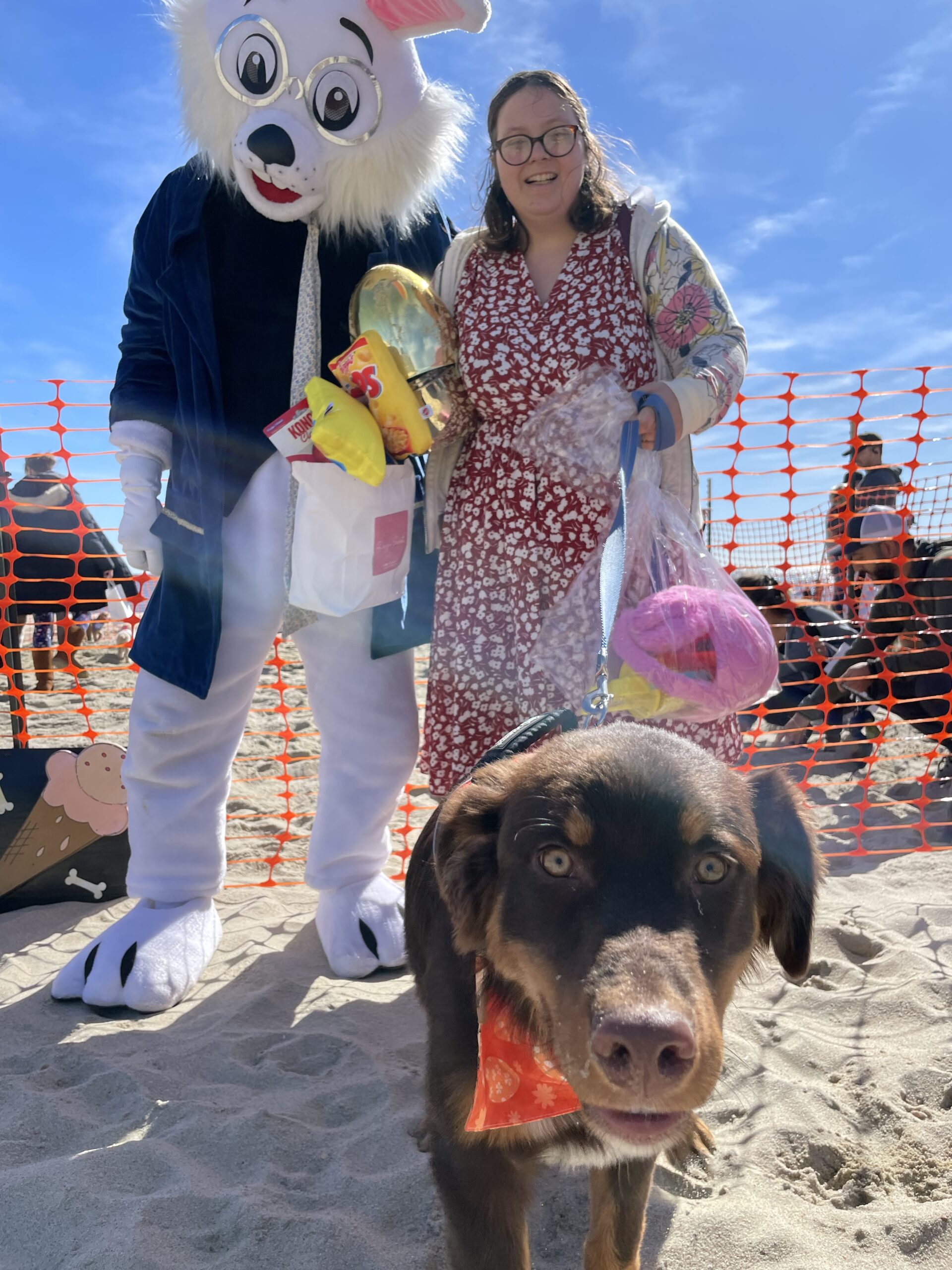 Doggie Sweets, located in Pier Village in Long Branch, holds a doggie Easter egg hunt on the beach every year.
