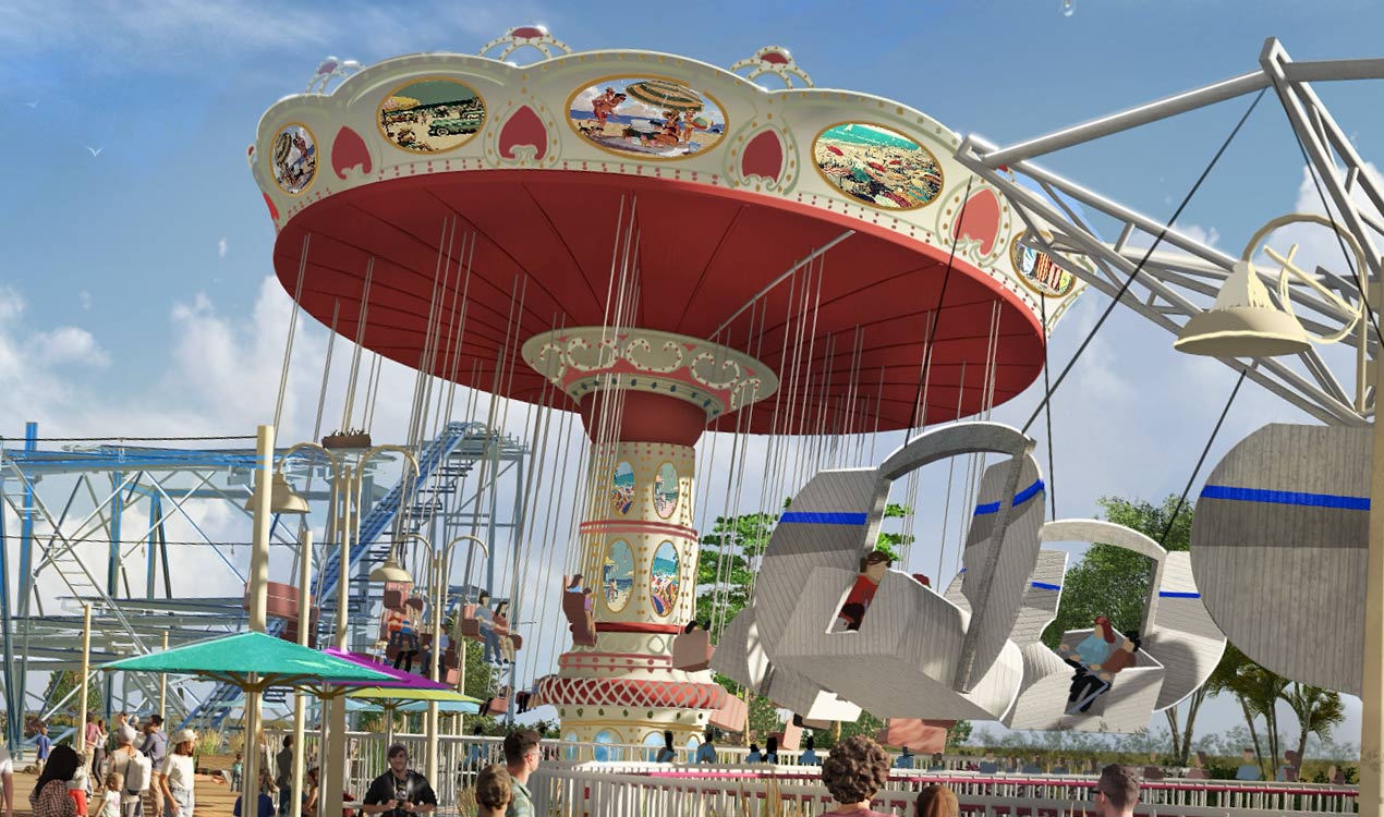 Six Flags Great Adventure Will Open a New Boardwalk-Inspired
