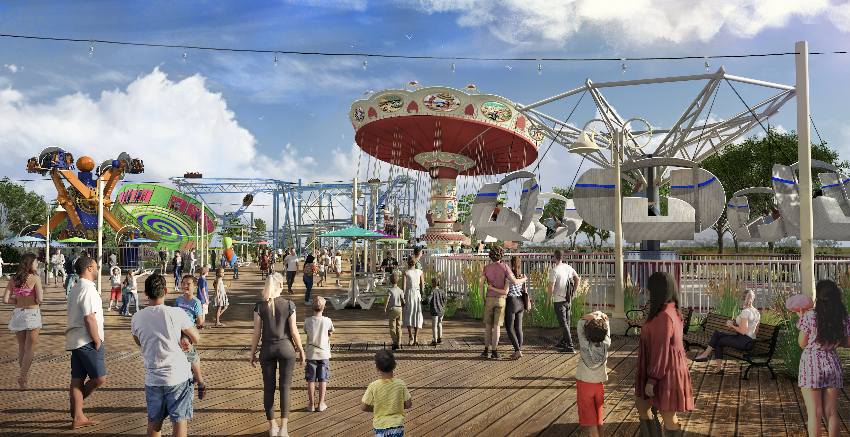 Six Flags Great Adventure Will Open a New Boardwalk-Inspired